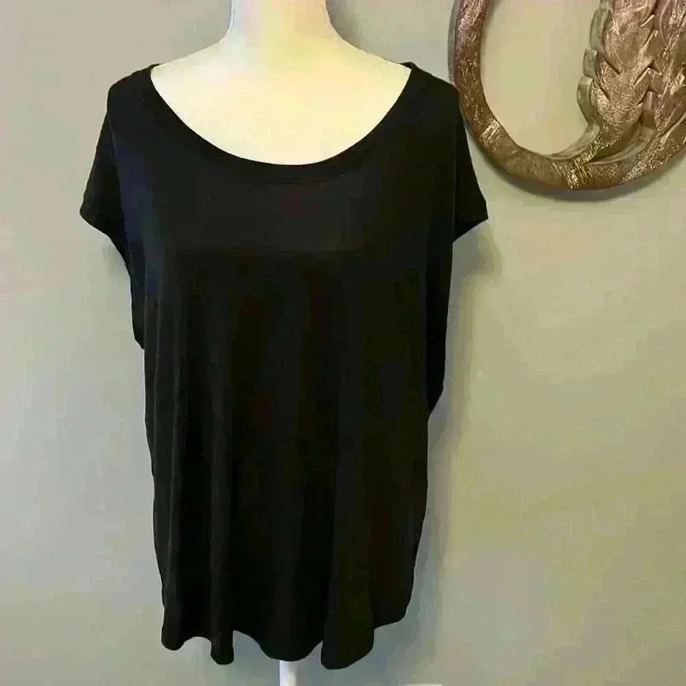 Athleta oversized top black size 1X